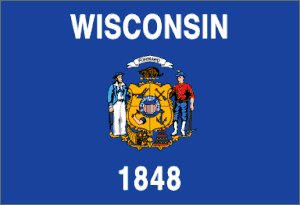Wisconsin Polyester Flag