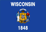 Wisconsin Polyester Flag