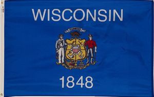 Wisconsin Polyester Flag