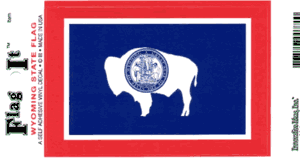 Wyoming Flag Decal<br>Pack of 6