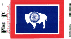 Wyoming Flag Decal<br>Pack of 6