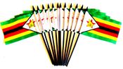 Zimbabwe Miniature Flags - 12 Pack