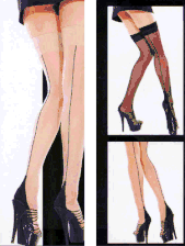 Hot! Sheer Back Seam Nylons Thigh Highs Hose W/ Cuban Heel Stockings