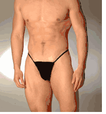 Mens Nylon Lycra GString Dance Pouch