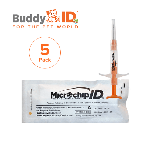 Buddy Id Microchip 5pk. All Veterinary Supply