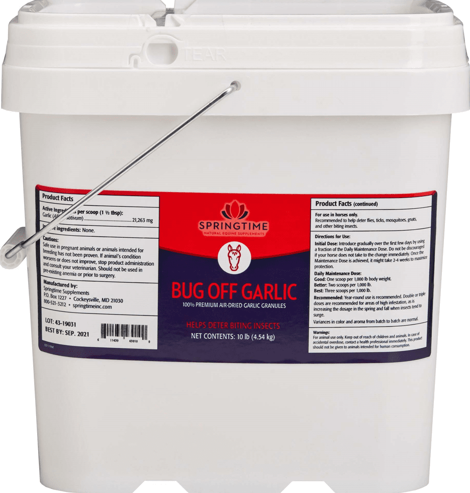 Bug Off Garlic Powder for horses and dogs.All Veterinary Supply