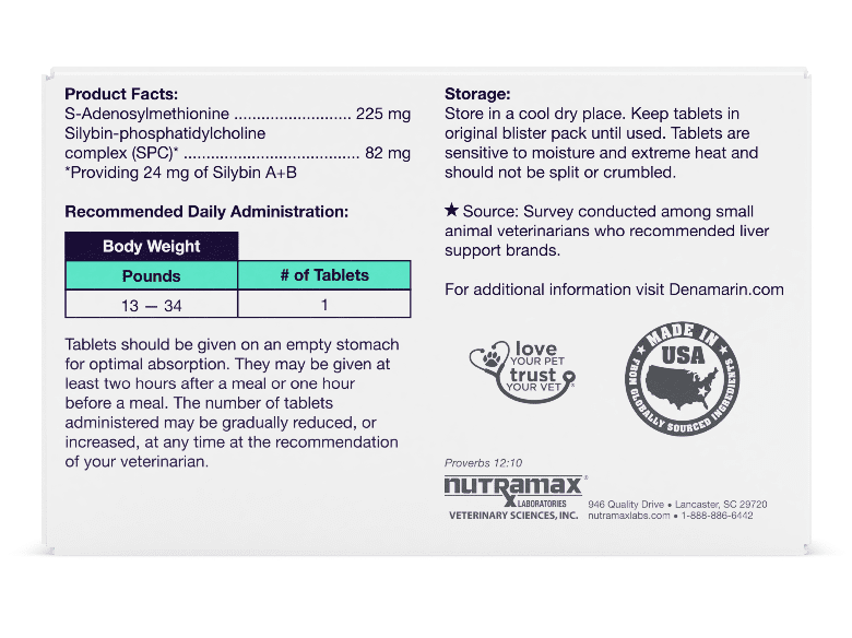 Denamarin® Tabs for Medium Dogs. All Veterinary Supply