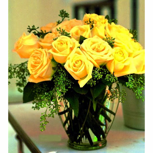 yellow color roses Bouquet