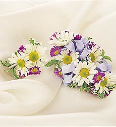 Daisy Corsage & Boutonniere