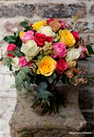 Dozen roses in Vase