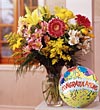 FRESH FLOWERS + BALLOON