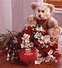Hershey�'s Hugs� & Kisses� Bouquet with Boy Bear