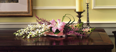 T037-03 Horizontal Dish with Lily