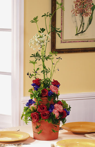 T050-03 Terra-Cotta Centerpiece