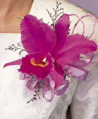 T090-08 Purple Cattleya Corsage