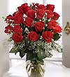 Two Dozen Roses Arranged