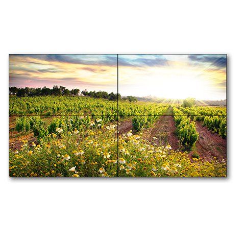 2x2 55" LED-Backlit Ultra-Narrow Bezel TileMatrix Video Wall Solution - X554UNS-TMX4P
