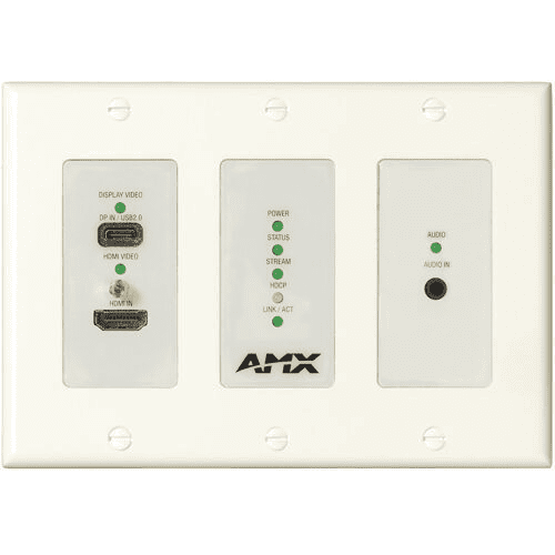 AMX N2615D Encoder Wall Plate w/ Dante, Decora Style - AMX-N26E013