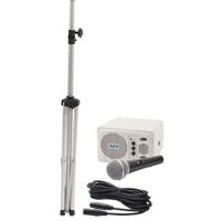 Anchor AN-130PP+ Speaker Monitor Presenter Package with Stand and Wired Mic - AN-130PP+