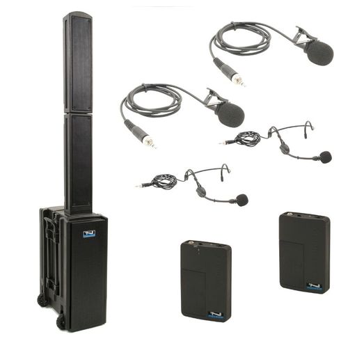 Anchor Audio Legacy BEACON DUAL Package with TWO Wireless mics - BEA-DUAL-BB