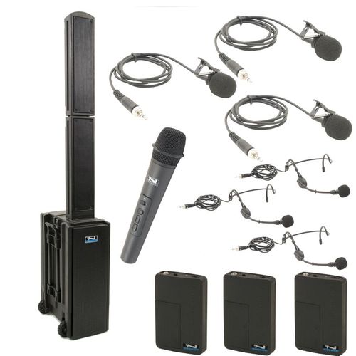Anchor Audio Legacy BEACON QUAD Package with 4 Wireless mics - BEA-QUAD-HBBB