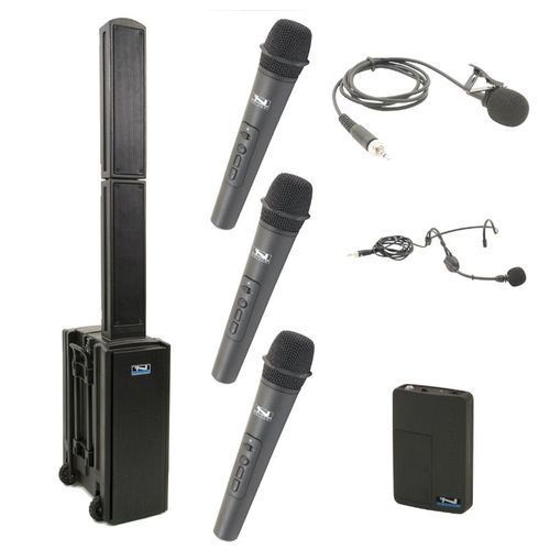 Anchor Audio Legacy BEACON QUAD Package with 4 Wireless mics - BEA-QUAD-HHHB