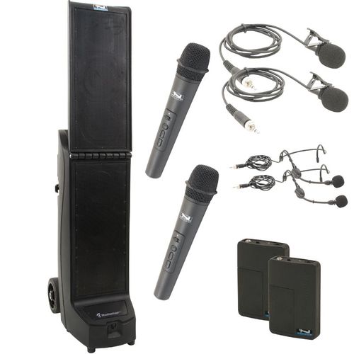 Anchor Audio Legacy BIGFOOT QUAD Package with 4 Wireless mics - BIG-QUAD-HHBB