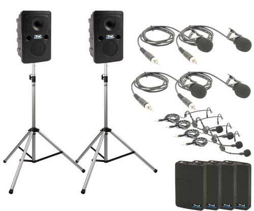 Anchor Audio Legacy GO GETTER DELUXE AIR Package with 4 Wireless mics - GG-DP4-AIR-BBBB