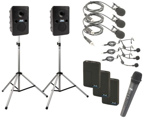 Anchor Audio Legacy GO GETTER DELUXE AIR Package with 4 Wireless mics - GG-DP4-AIR-HBBB
