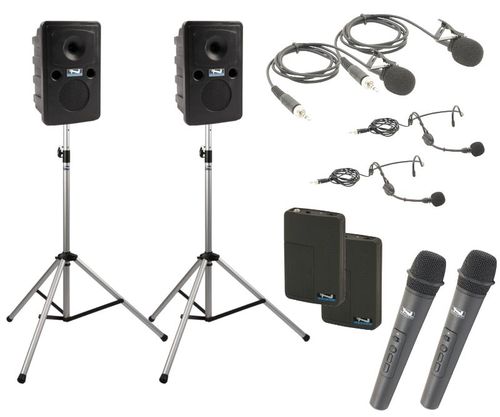 Anchor Audio Legacy GO GETTER DELUXE AIR Package with 4 Wireless mics - GG-DP4-AIR-HHBB
