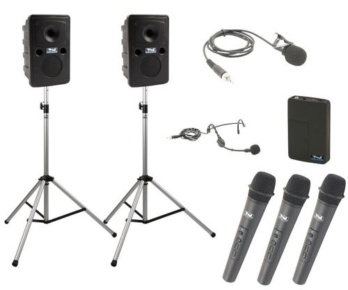 Anchor Audio Legacy GO GETTER DELUXE AIR Package with 4 Wireless mics - GG-DP4-AIR-HHHB