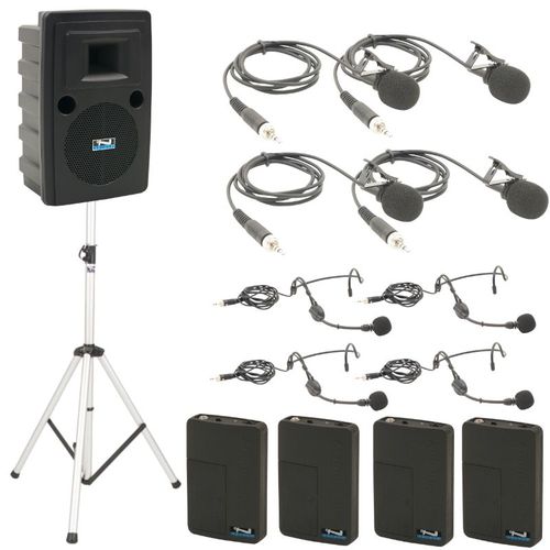 Anchor Audio Legacy LIBERTY BASIC Package with 4 Wireless mics - LIB-BP4-BBBB
