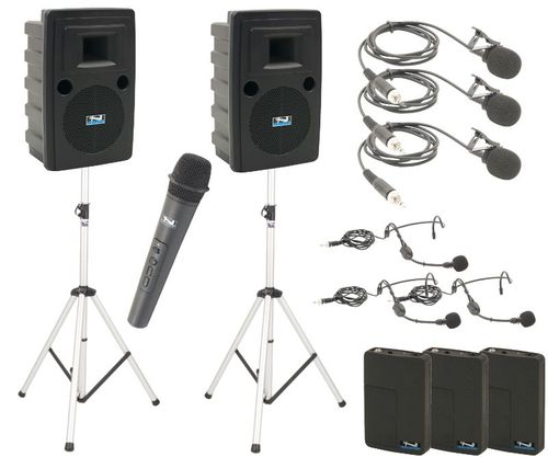 Anchor Audio Legacy LIBERTY DELUXE AIR Package with 4 Wireless mics - LIB-DP4-AIR-HBBB