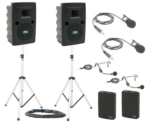 Anchor Audio Legacy LIBERTY DELUXE Package with TWO Wireless mics - LIB-DP2-BB