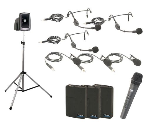 Anchor Audio Legacy MEGAVOX BASIC Package with 4 Wireless mics - MEGA-BP4-HBBB