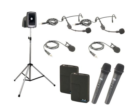 Anchor Audio Legacy MEGAVOX BASIC Package with 4 Wireless mics - MEGA-BP4-HHBB