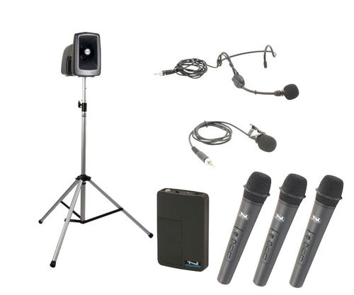 Anchor Audio Legacy MEGAVOX BASIC Package with 4 Wireless mics - MEGA-BP4-HHHB