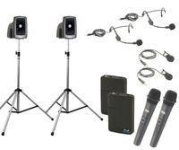 Anchor Audio Legacy MEGAVOX DELUXE AIR Package with 4 Wireless mics - MEGA-DP4-AIR-HHBB
