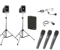 Anchor Audio Legacy MEGAVOX DELUXE AIR Package with 4 Wireless mics - MEGA-DP4-AIR-HHHB