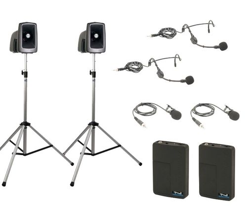 Anchor Audio Legacy MEGAVOX DELUXE AIR Package with TWO Wireless mics - MEGA-DP2-AIR-BB