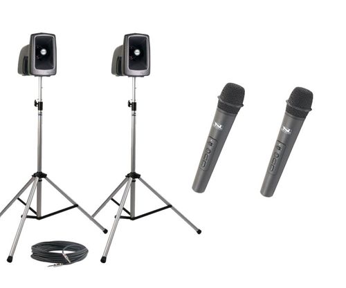 Anchor Audio Legacy MEGAVOX DELUXE Package with TWO Wireless mics - MEGA-DP2-HH