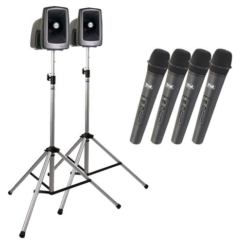 Anchor Audio MEGAVOX-AIR-X4 Virtual System PA + Microphone Package