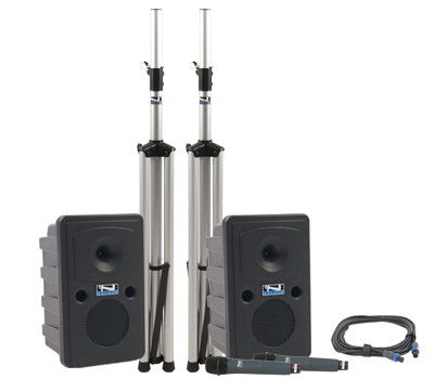 Anchor Go Getter Deluxe Dual Package, with Two Built-in Wireless Receivers, CD/MP3 Player Combo, and Unpowered Companion Speaker - GG-DPDUAL