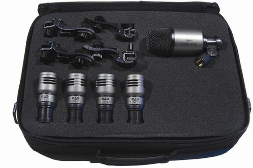 Astatic 5-piece Percussion Microphone Pack - Contains four TSM411, one KBM412, four DMC1 - PMP54