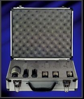 Astatic 6-piece Percussion Microphone Pack  -  Contains three TSM411, two ICM417, KBM412, three DMC1 - PMP632C