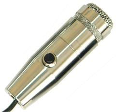 Astatic Cardioid Dynamic Microphone with DPDT Push-to-talk Switch, 19" Gooseneck, 2 3/4" Flange and 6' Cable - 119S-19