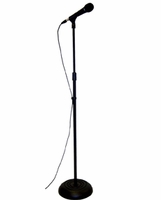 Astatic Floor Stand, 33"-60" adjustable matt black post with 10" matt black base, 8.5lbs - TBS-2