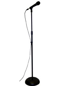 Astatic Floor Stand, 33"-60" adjustable matt black post with 10" matt black base, 8.5lbs - TBS-2