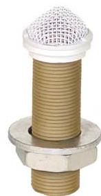 Astatic Mini Cardioid Installation Boundary "button" Microphone-White - 201RW