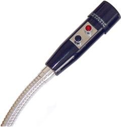 Astatic Omnidirectional Dynamic Microphone, 2 DPDT Push-to-Talk Switch, 19" gooseneck, 2 3/4" Flange and 6' Cable - Chrome - AMC105-2-19